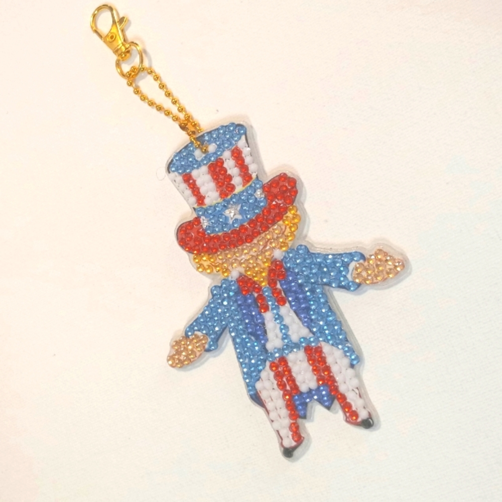 Blingy Uncle Sam Keychain